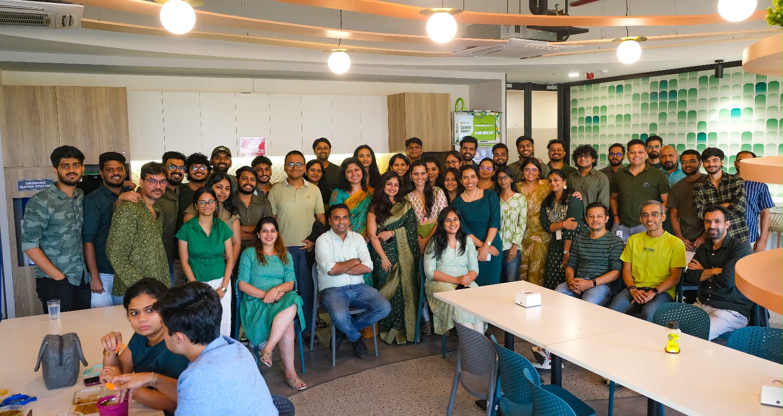 Mosaic team gathered in the office