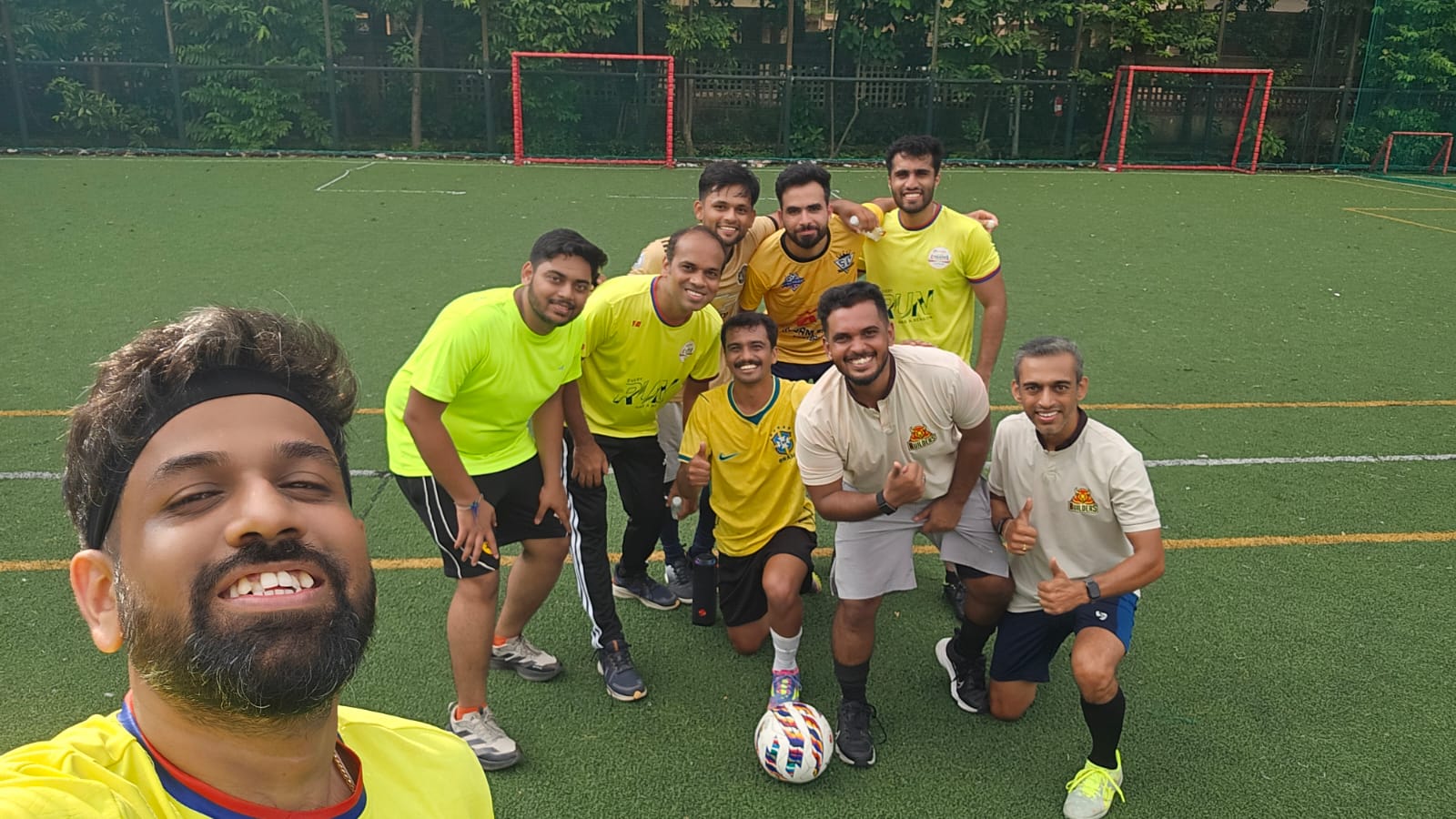 A team football game